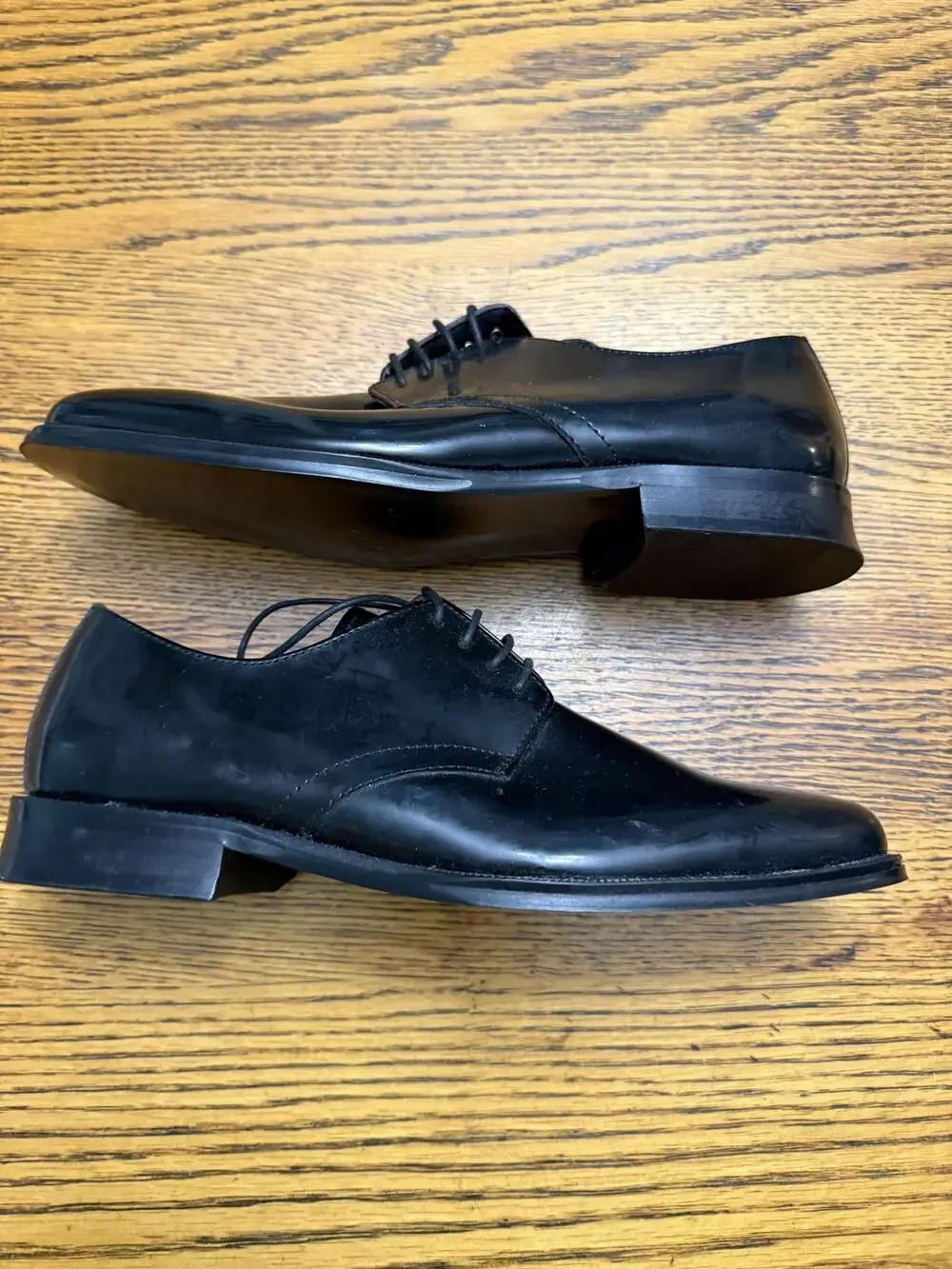 Jos A Bank Shoes Mens Size 8.5 Black Dress Oxford Jazz Formal Lace Up Comfort